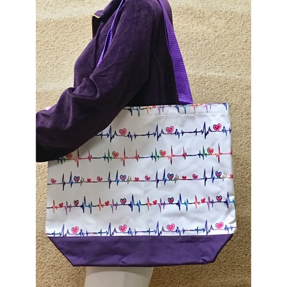 Nurse Heartbeat Tote Bag - Picture 3 of 7
